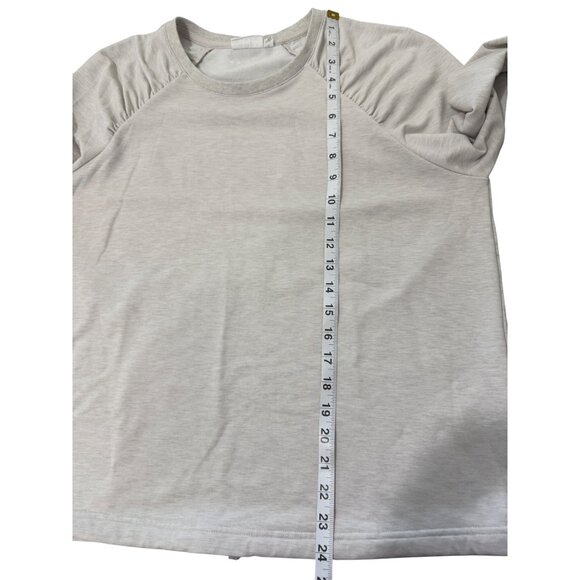 The Upside Women's Pullover Sweatshirt Long Sleeve Light Gray Size S - Picture 6 of 8